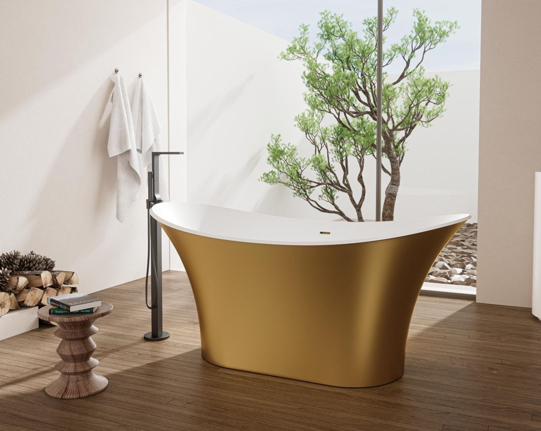 Baignoire îlot en Solid Surface