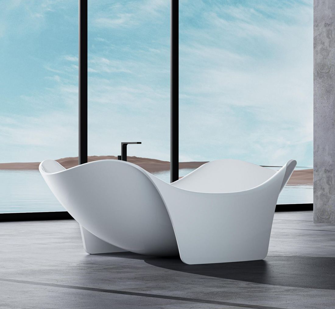 Baignoire îlot en Solid Surface