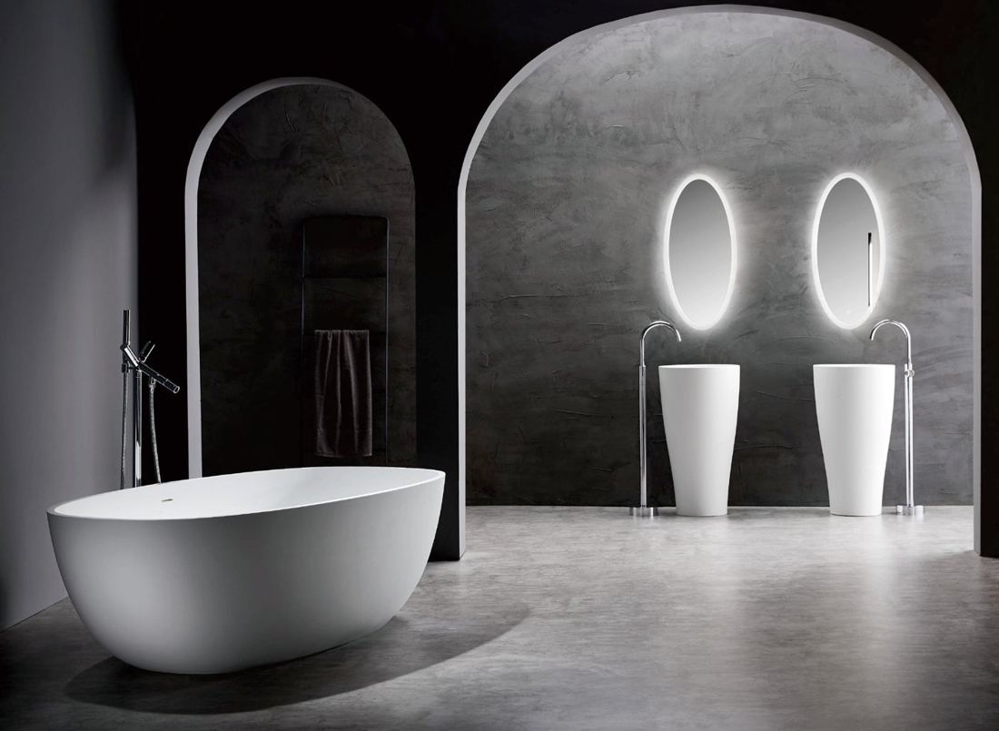 Baignoire îlot en Solid Surface