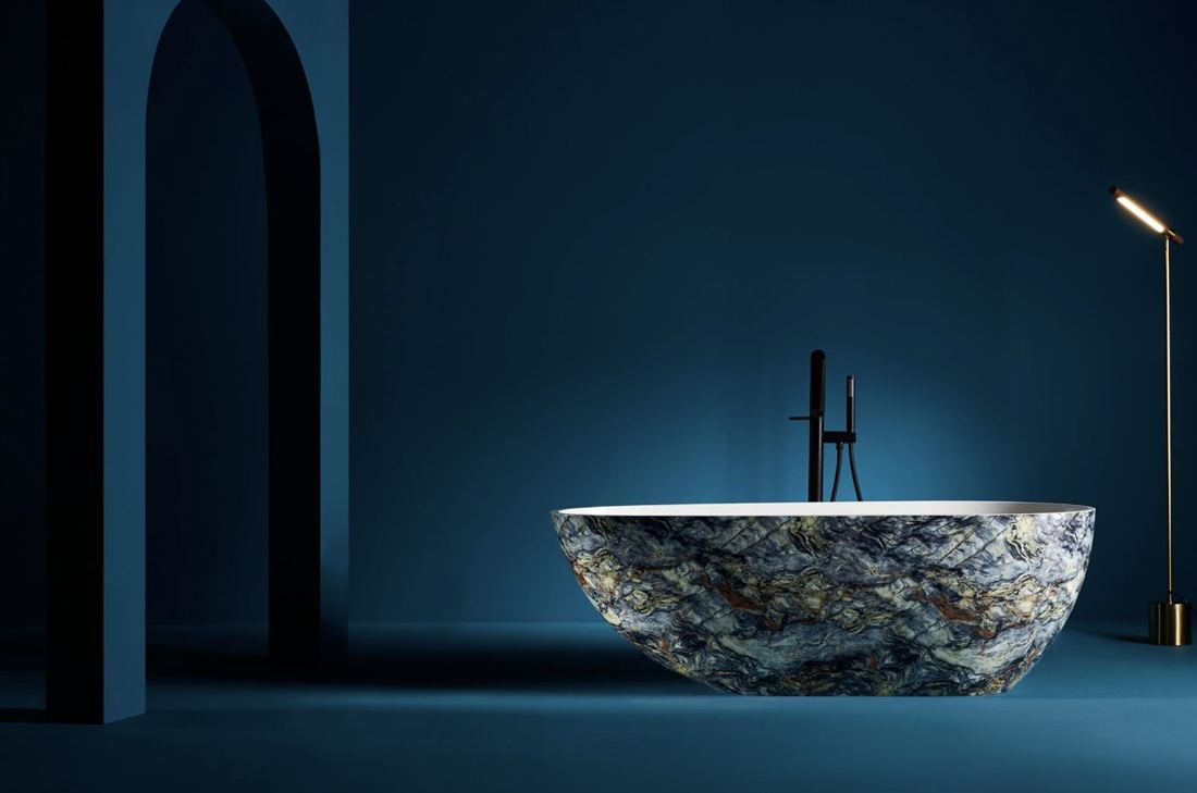 Baignoire îlot en Solid Surface